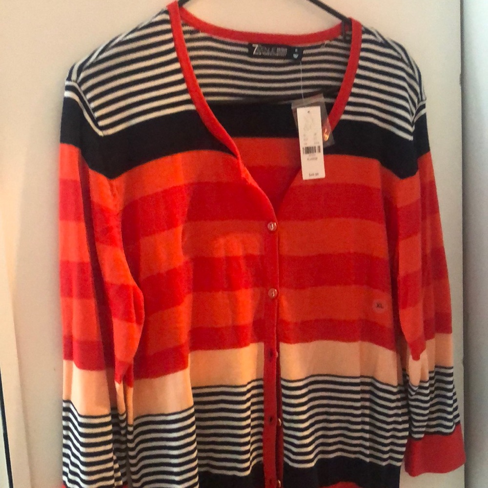 Multi color fresh cardigan sweater